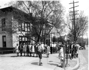 Historic photograph of building